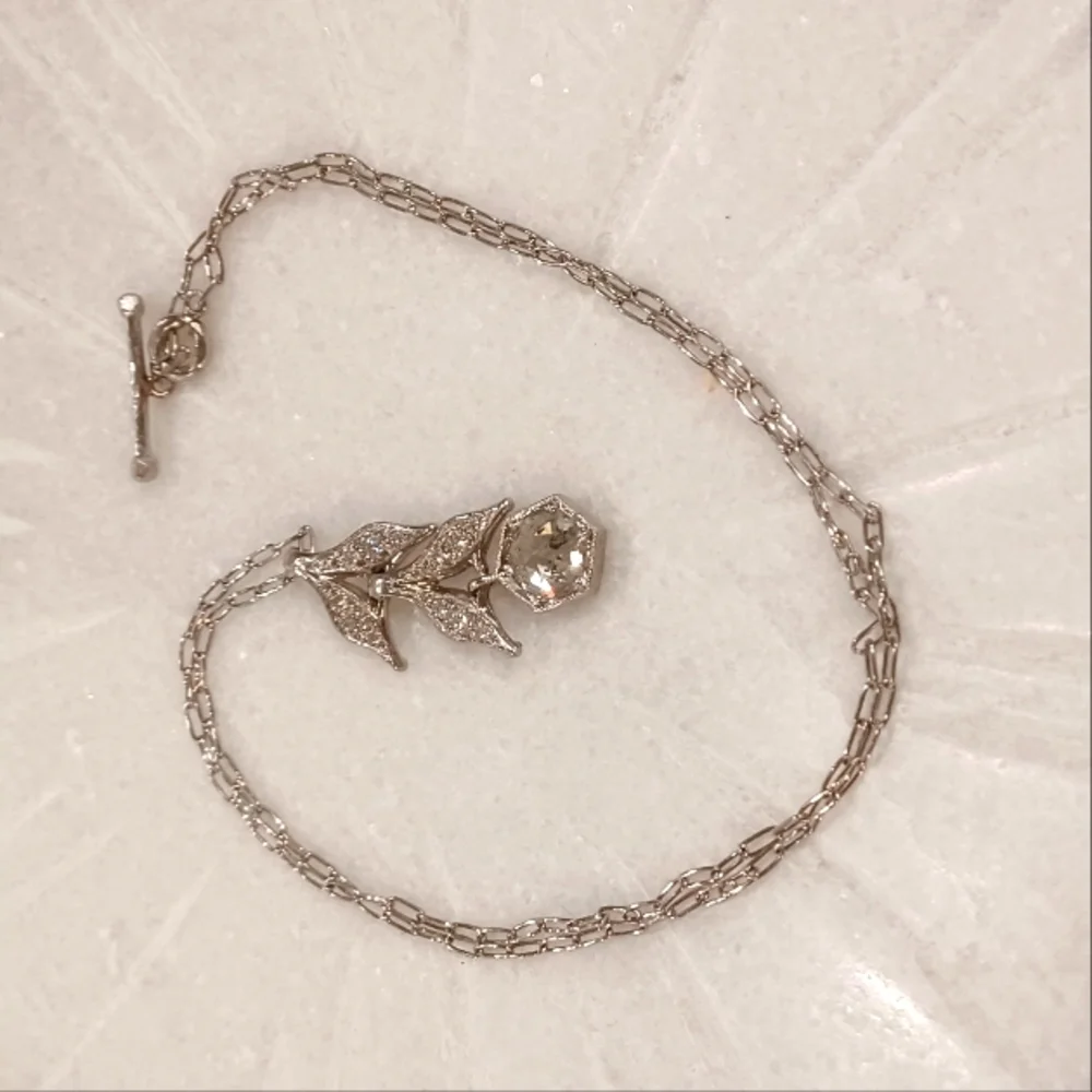 Cathy Waterman Platinum and Diamond Necklace - Picture 3 of 5